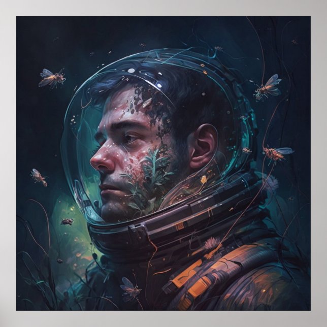 espaço em casco poster (Frente)