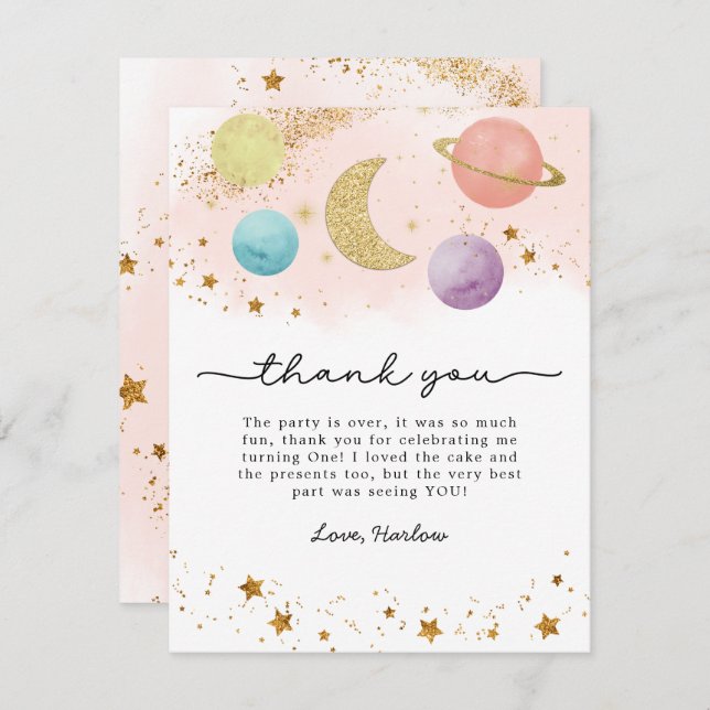 Espaço Exterior da Aquarela Dois o Cartões de agra (Frente/Verso)