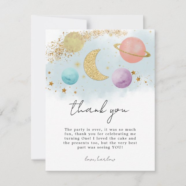 Espaço Exterior da Aquarela Dois o Cartões de agra (Frente)