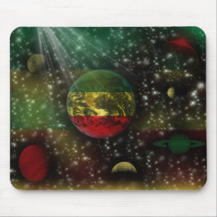 Espaço Mousepad do mundo dos planetas de Rastafar