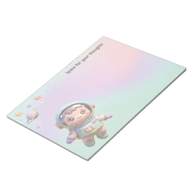 Espaço para seus Pensamentos Bloco de Notas Cute A (Inclinado)