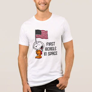 ESPAÇO Snoopy Com Astronauta De Bandeira
