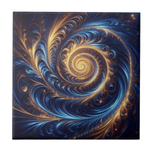 Espaços Abstrato modernos - Real Azul e Suavimento
