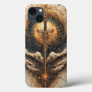 Espada Celestial com Asas de Anjo