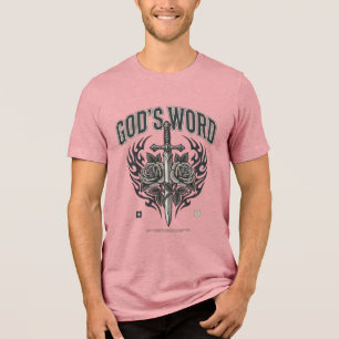 Espada da Palavra de Deus & Rosas Cristão Vintage