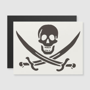 Espadas do Crânio Obsidiana Bandeira pirata de Cal
