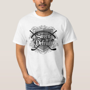 Espadim para Defender a Camisa T (Defensor De Hóqu