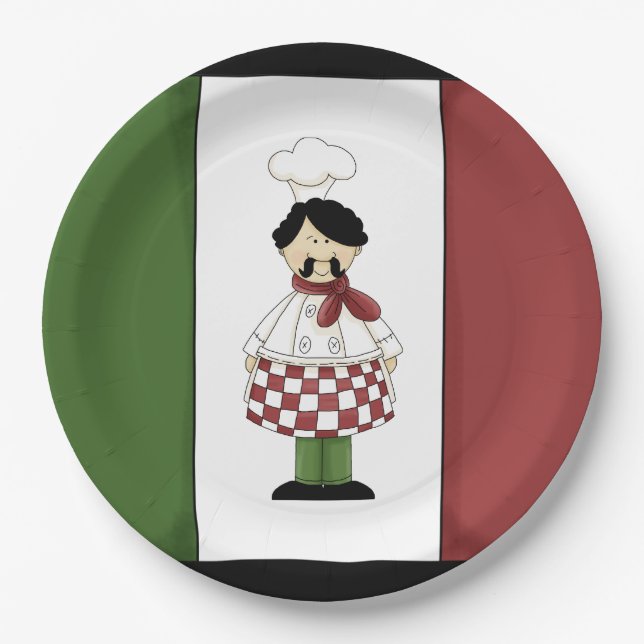 Espaguete jante pratos de chef italianos (Frente)
