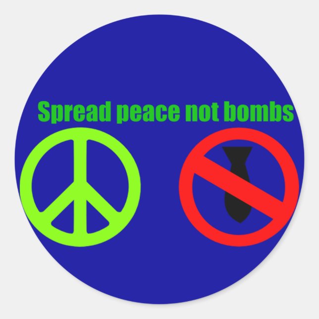 espalhar adesivos de paz (Frente)