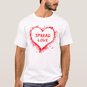 Espalhar Camiseta do Coração de Amor - Seja gentil