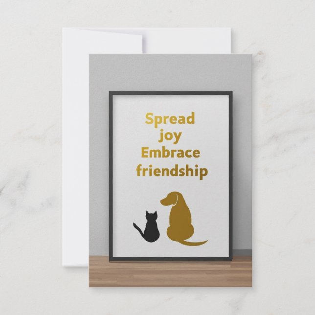 Espalhe alegria, abraça a amizade (Frente)