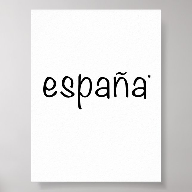 Espãna - minimalistic typography poster (Frente)