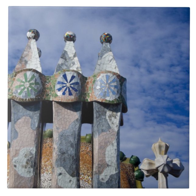 Espanha, Catalunha, Barcelona. Casa Batlló (1906). (Frente)