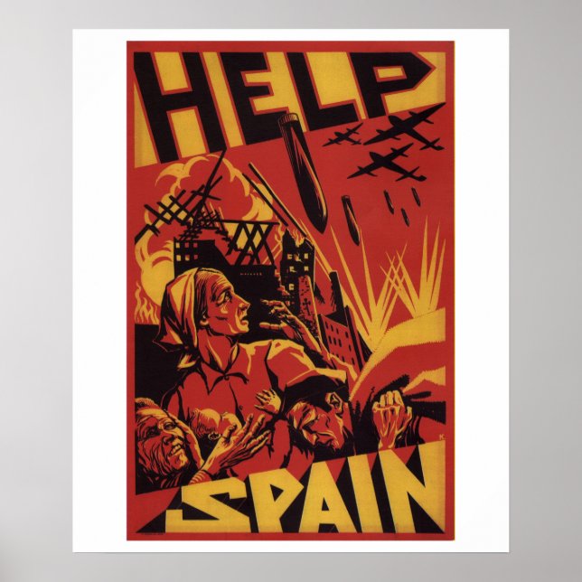 Espanha de Ajuda (1937)_Propaganda Poster (Frente)