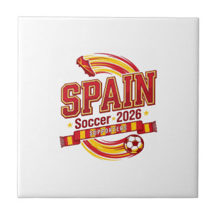 Espanha Futebol 2026 Futebol Negrito País Tipograf