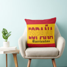 ESPANHA Monograma - VEJA DE VOLTA! Almofadas Throw