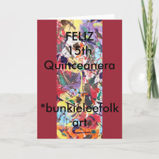 ESPANHOL, CARTÃO DE VERGONHA, Feliz 15 Quinceanera