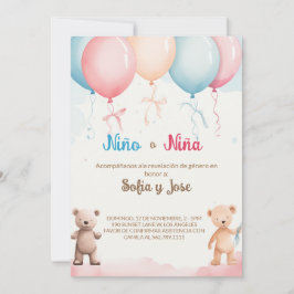 Espanhol Sexo - Convite de Revisão Azul o Rosa