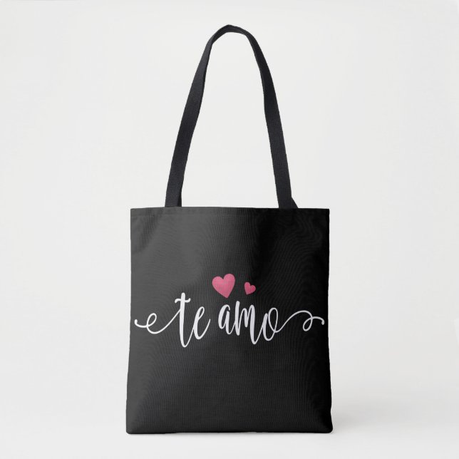 Espanhol Te Amo Namorados | Bolsa Tote (Frente)