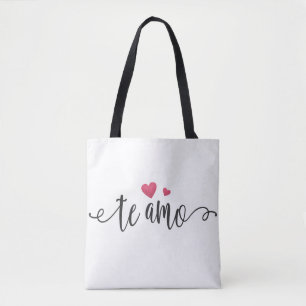 Espanhol Te Amo Namorados Saco de Tote