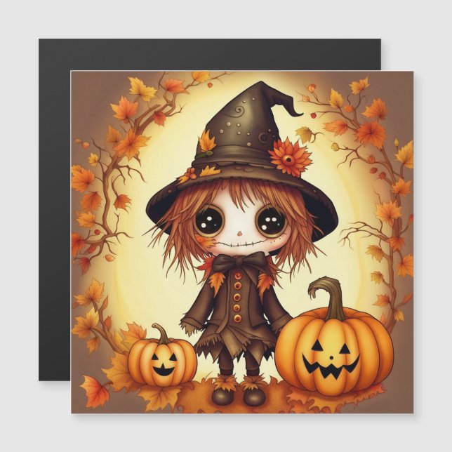 Espantalho de Halloween 1 (Frente/Verso)