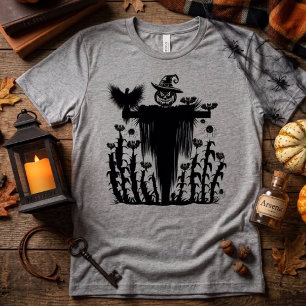 Espantalho de Halloween Gótico Assustador Abóbora