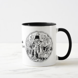 Espantalho do Dia das Bruxas nenhuma caneca do