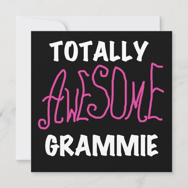 Espantoso Grammie T-shirts Rosa, Presentes (Frente)