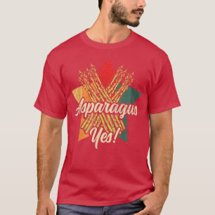 Espargos Sim Engraçado Camiseta de Jardineiro Vege