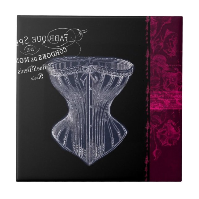 espartilho francês steampunk da safena moderna (Frente)