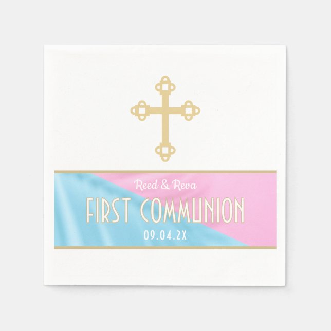 Especial! Guardanapos para festa de Primeira Comun (Frente)