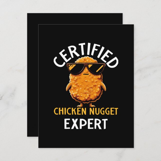 Especialista em Nugget de frango certificado (Frente/Verso)