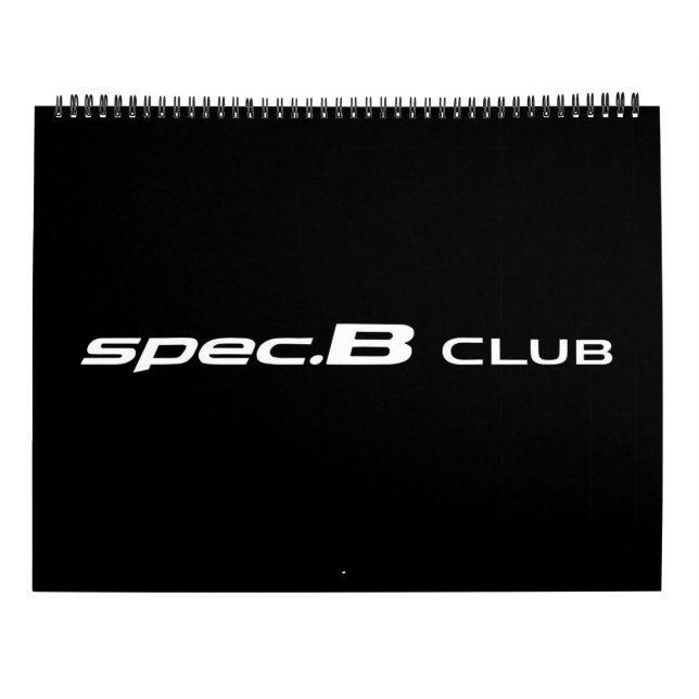 especs. Calendário do clube 2018 de B (Verso)