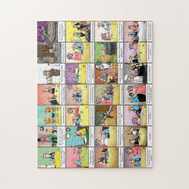 Especticks Engraçados Cozinhar Humor Quebra-cabeça (Vertical)