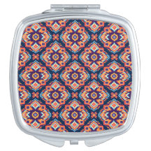 Padrão Geométrico Aztec Colorido