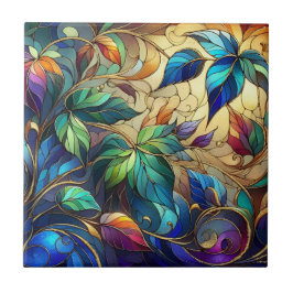 Espelho com manchas de folhas