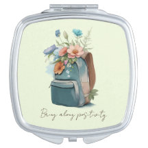 Espelho compacto de cor aquosa para mochilas