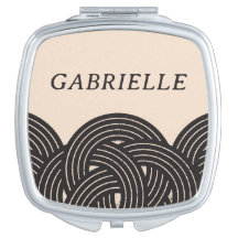 Espelho Compacto de Macrame