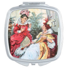 Desenho do vintage: As irmãs em vestidos de bola