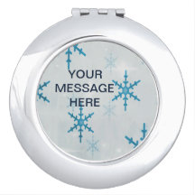 Espelho Compacto Personalizado BlingSnowflakes