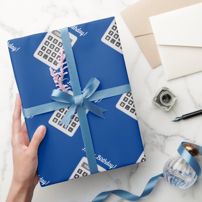 Espelho da calculadora Papel de embrulho de aniver (Presentear)