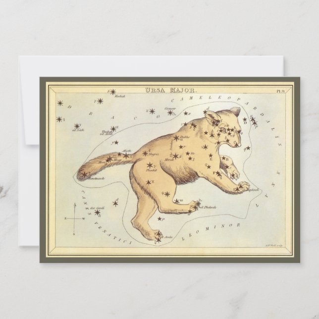 Espelho da Urânia, Mapa Celestial da Astronomia Vi (Frente)