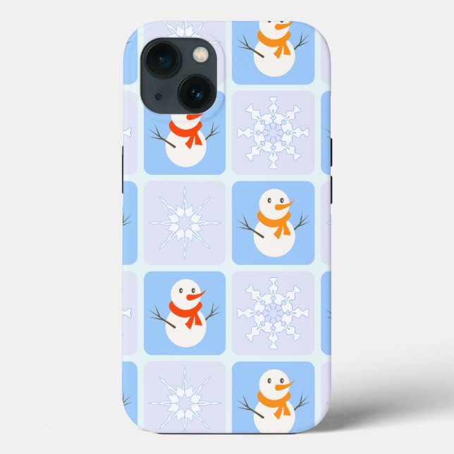 Espelho de neve e flocos de neve com verificação d (Verso)