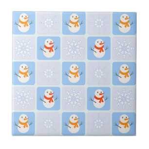 Espelho de neve e flocos de neve com verificação d