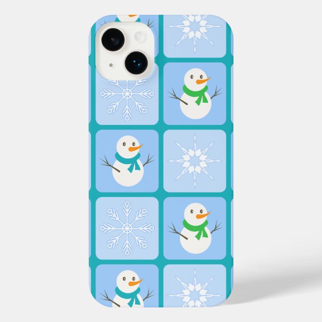 Espelho de neve e flocos de neve com verificação d (Verso)