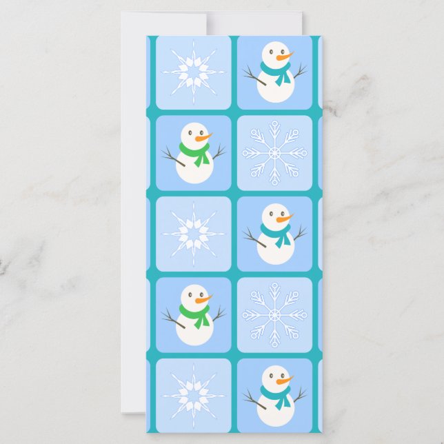 Espelho de neve e flocos de neve com verificação d (Frente)