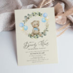 espera cedo o convite para chá de fraldas do teddy<br><div class="desc">podemos esperar muito pelo convite do chá de fraldas e pelo verde-aquarela. O texto e as cores podem ser personalizados.</div>