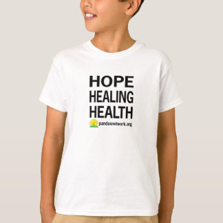 Esperança, cura, camiseta infantil saudável