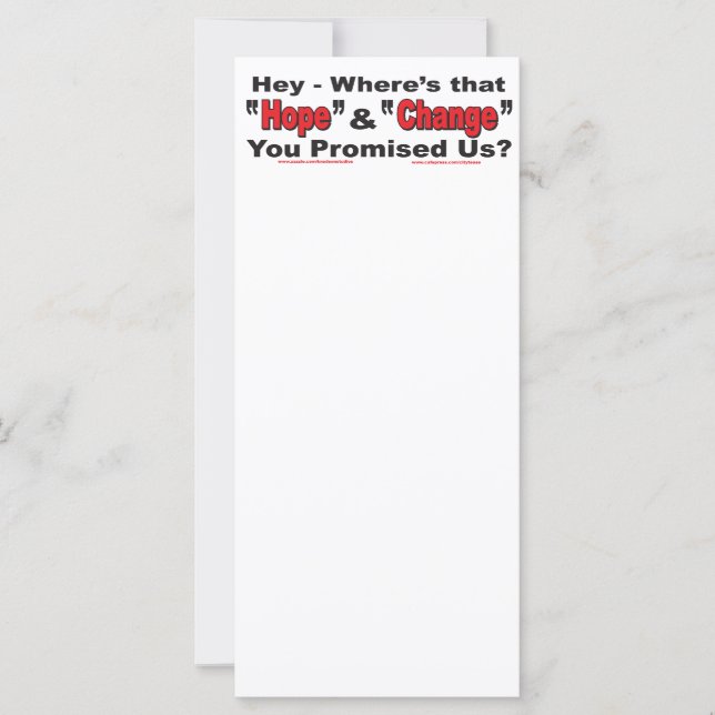 Esperança e mudança (Frente)