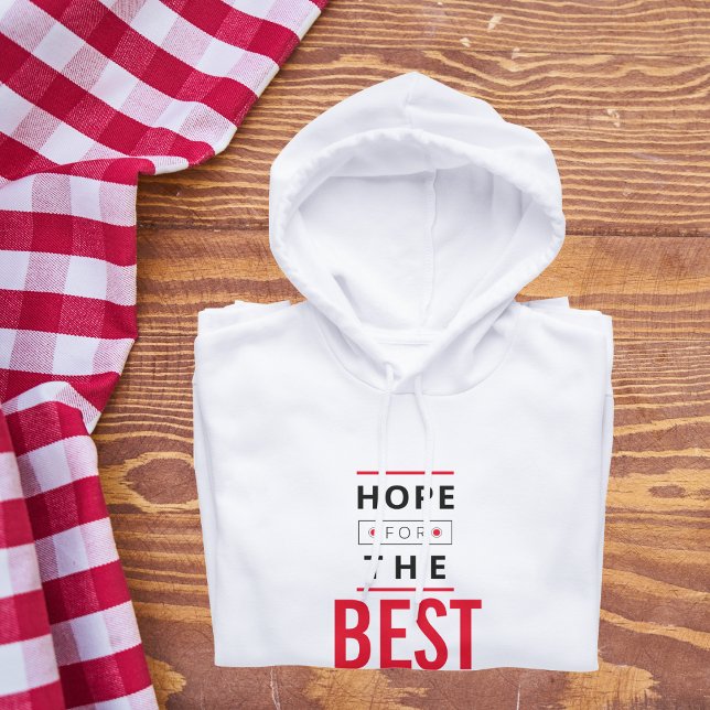 Esperança para o melhor (hope for the best kids hoodie)